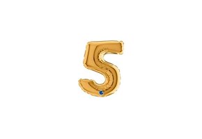Cijfer 5 - Gold - 7 inch - 5 stuks