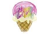 Ice Cream - Happy Birthday - 18 inch - Kaleidoscope