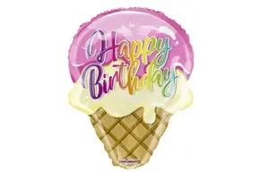 Ice Cream - Happy Birthday - 18 inch - Kaleidoscope
