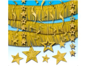 Amscan Room Decorating Kit - Gold - 21stks