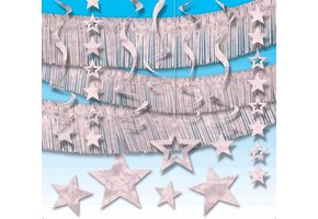 Amscan Room Decorating Kit - Silver - 21stks