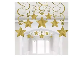 Amscan Shooting Stars Gold - 24 inch - 15stuks