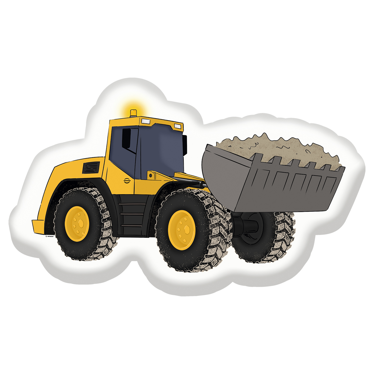 Construction Excavator - 55cm x 33cm