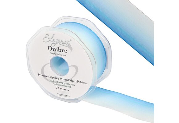 Lint Ombre - Light Blue - 38mm x 20m