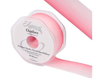 Lint Ombre - Light Pink - 38mm x 20m