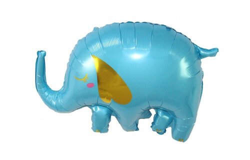 Elephant - Baby Blue - 40x58cm