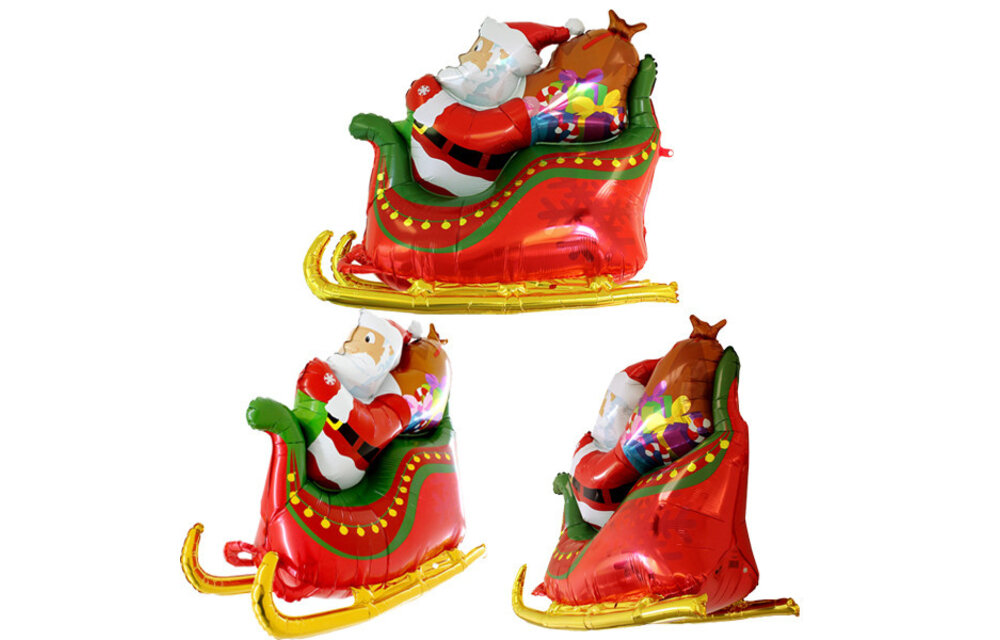 Santa Sleigh - 3D - 46 inch - Grabo