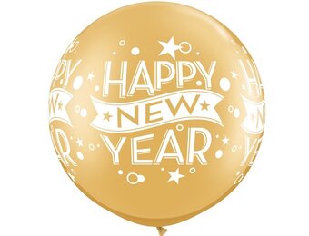 Q.3FT - New Year Confetti Dots - Gold- 2 Stuks