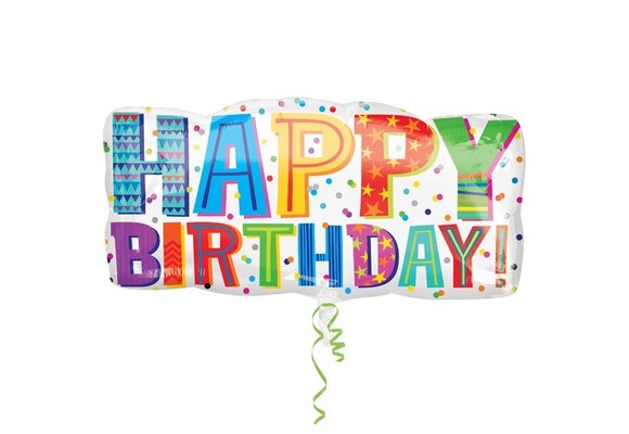 Birthday - Banner - 33 x16 inch - Anagram
