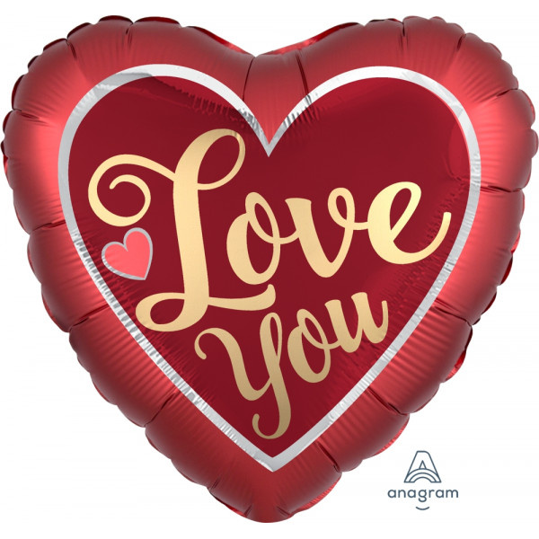 JUMBO - Heart - I Love You Sangria - 28 inch - Anagram