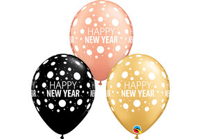 Q.11 - New Year Dots - Gold/Rose Gold/Onyx Black - 25 ct