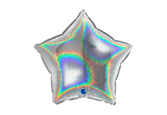 Star - Glittering - Silver - 18 inch - Grabo