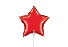 Star - Ruby Red - Q9"/22cm - 4 stuks