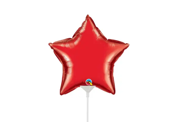 Star - Ruby Red - Q9"/22cm - 4 stuks