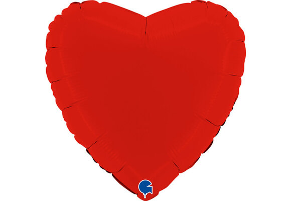Heart - Matte Red - 18 inch - Grabo