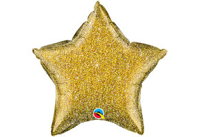 Star - Glittergraphic Gold - 20 inch - Qualatex - 5 stuks