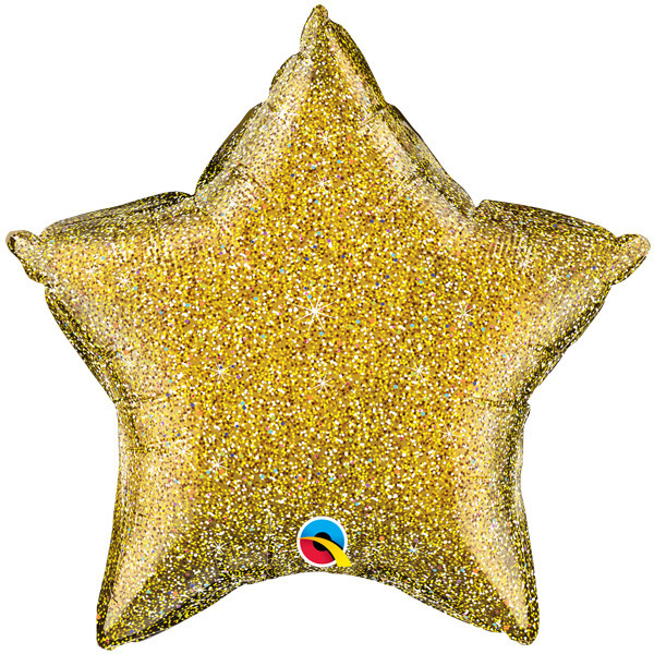 Star - Glittergraphic Gold - 20 inch - Qualatex - 5 stuks