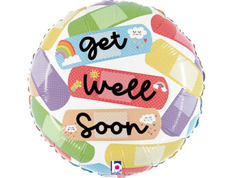 MICRO - Get Well Bandaid - 9inch - Betallic - 5 stuks