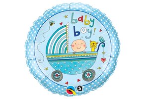 MICRO - Baby Boy - Rachel Ellen - 9 inch - Qualatex - 5 stuks