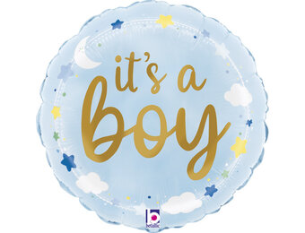 MICRO - It's A Boy - Stars&Clouds - 9inch - Betallic-5 stuks