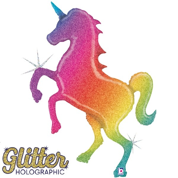 Unicorn - Glitter Rainbow - 110 x 80cm - Grabo