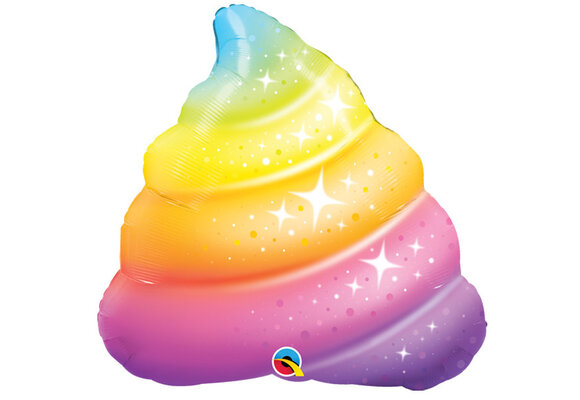 Unicorn Rainbow Poop Sparkles - 30 inch - Qualatex