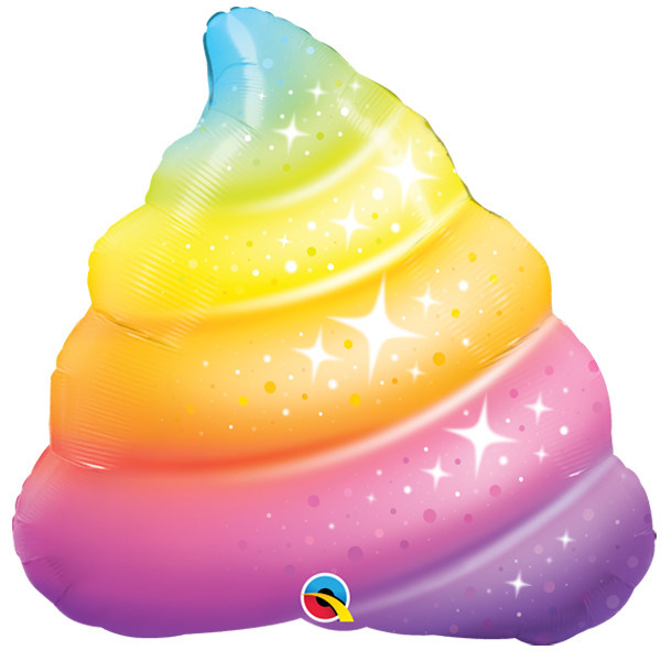Unicorn Rainbow Poop Sparkles - 30 inch - Qualatex