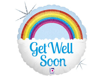 MICRO - Get Well Soon Rainbow - 9inch - Betallic - 5 ct
