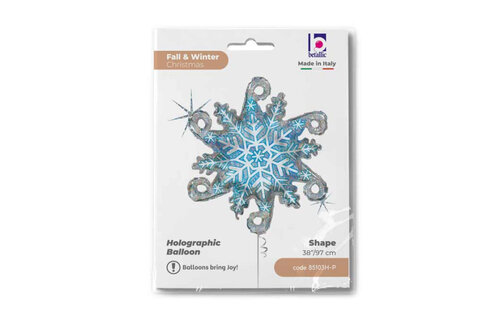 Snowflake Linky - Holographic - 38 inch - Grabo