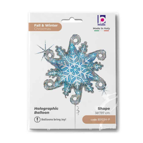 Snowflake Linky - Holographic - 38 inch - Grabo