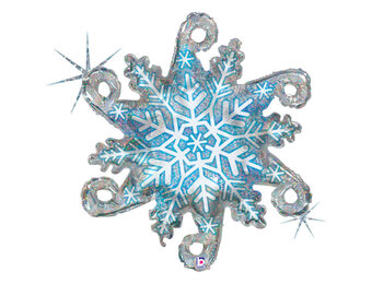 Snowflake Linky - Holographic - 38 inch - Grabo