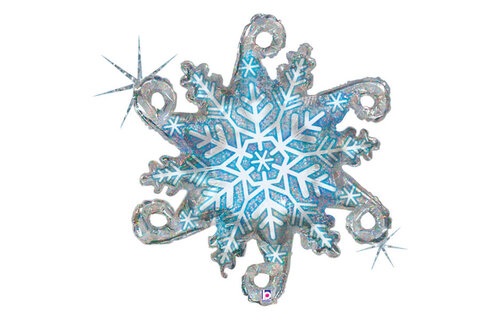 Snowflake Linky - Holographic - 38 inch - Grabo