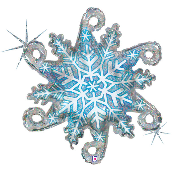 Snowflake Linky - Holographic - 38 inch - Grabo