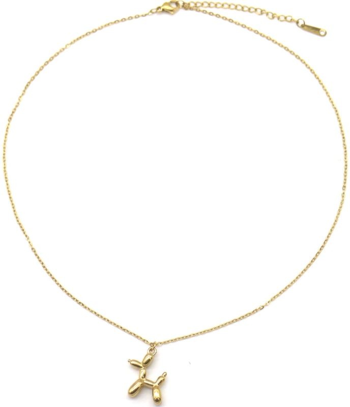 Ketting Ballonhondje - GOUD