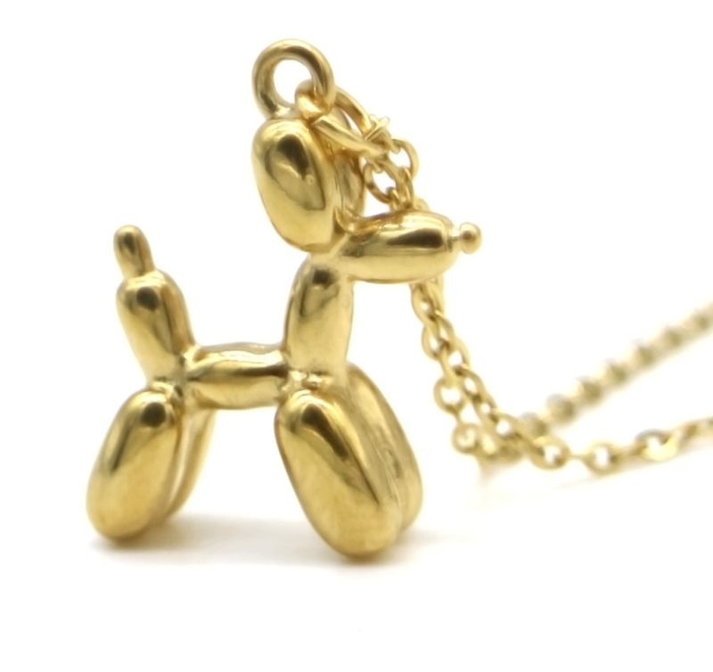 Ketting Ballonhondje - GOUD
