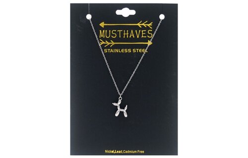 Ketting Ballonhondje - ZILVER