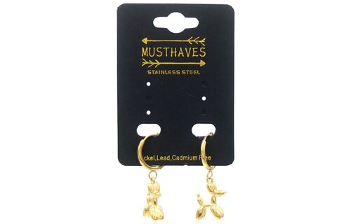 Oorbellen Ballonhondje - GOUD