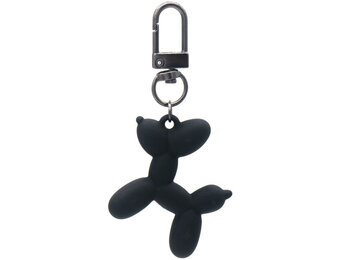 Sleutelhanger Ballonhondje - 5cm - ZWART