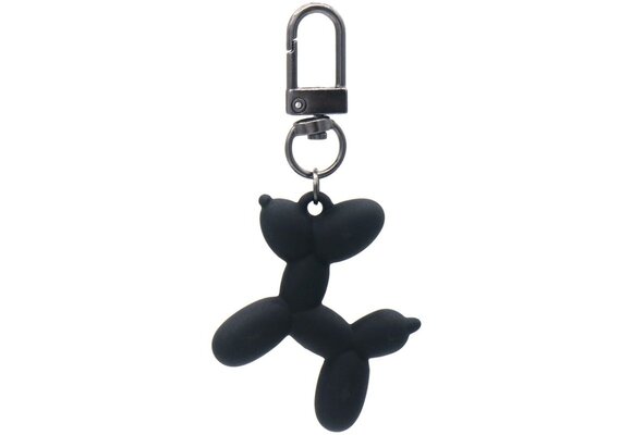 Sleutelhanger Ballonhondje - 5cm - ZWART