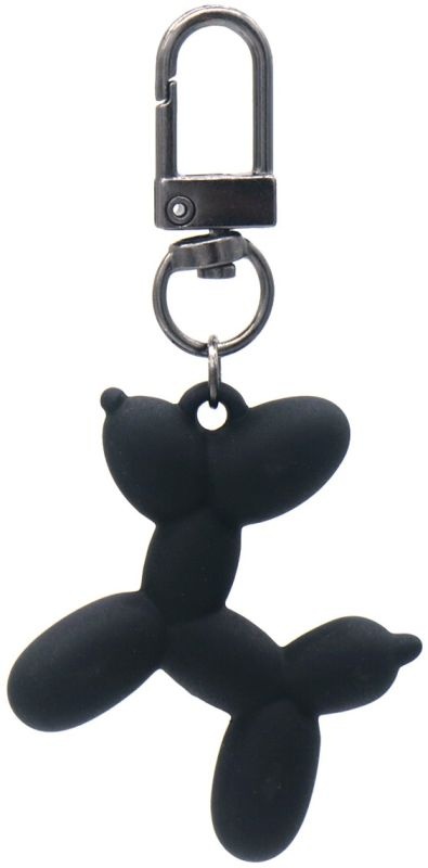 Sleutelhanger Ballonhondje - 5cm - ZWART