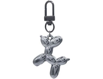 Sleutelhanger Ballonhondje - 5cm - ZILVER