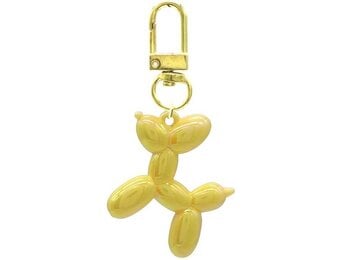 Sleutelhanger Ballonhondje - 5cm - GEEL