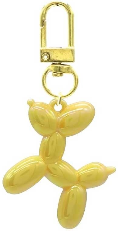 Sleutelhanger Ballonhondje - 5cm - GEEL