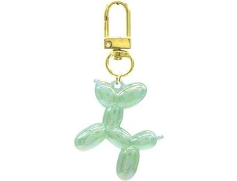 Sleutelhanger Ballonhondje - 5cm - GROEN
