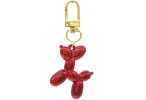 Sleutelhanger Ballonhondje - 5cm - ROOD