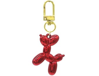 Sleutelhanger Ballonhondje - 5cm - ROOD