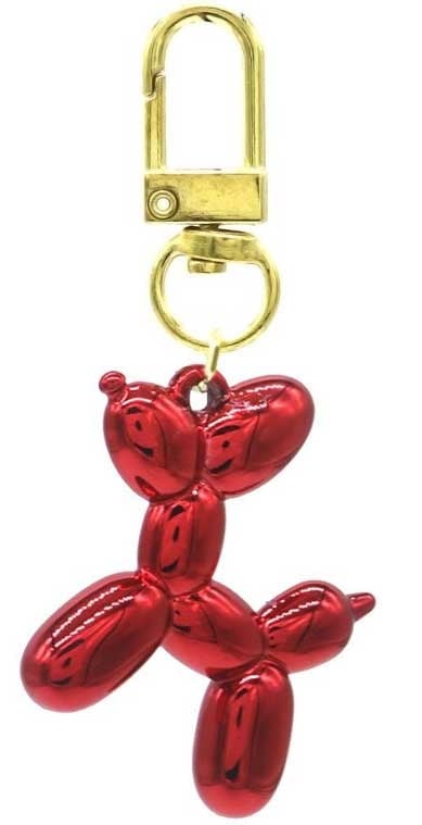Sleutelhanger Ballonhondje - 5cm - ROOD