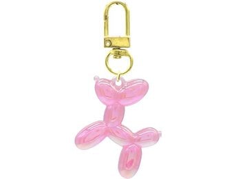 Sleutelhanger Ballonhondje - 5cm - ROZE