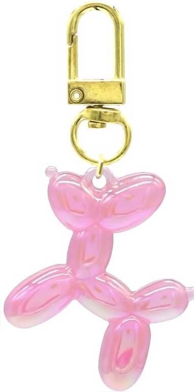 Sleutelhanger Ballonhondje - 5cm - ROZE