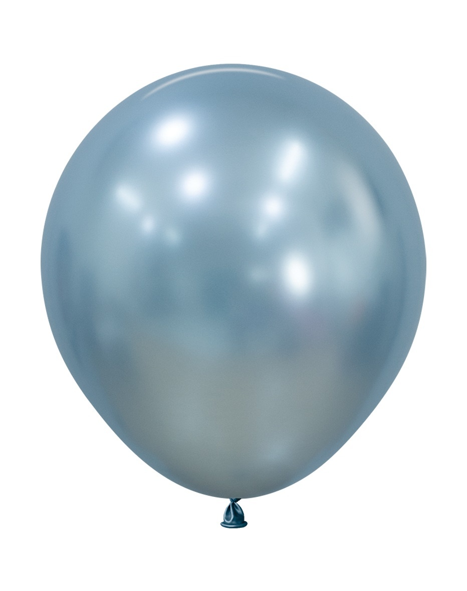Sempertex Rond 18 inch rond - Silk Arctic Blue - 839 - 9 Stuks